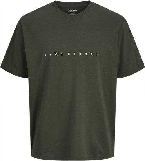 Jack & Jones STAR T-Shirt Green - Trička - Trička nadměrné velikosti - 2XL-14XL