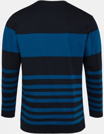 JP1880 Pyjamas Two-piece Long Sleeve with Stripes Blue - Spodní prádlo - Spodní Prádlo Nadměrné Velikosti 2XL-8XL