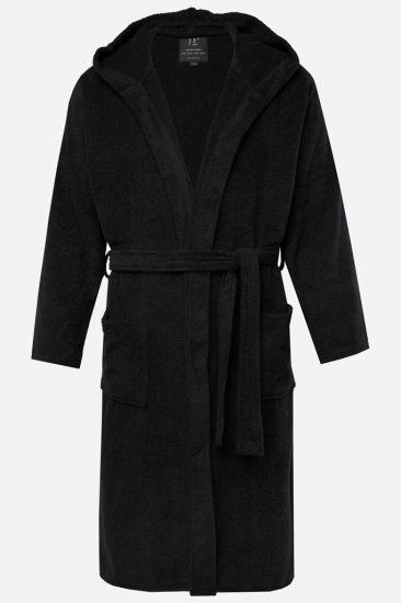 JP1880 Bathrobe Terry Black - Spodní prádlo - Spodní Prádlo Nadměrné Velikosti 2XL-8XL