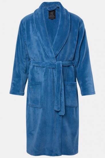 JP1880 Bathrobe with Spacious Pockets Denim Blue - Spodní prádlo - Spodní Prádlo Nadměrné Velikosti 2XL-8XL