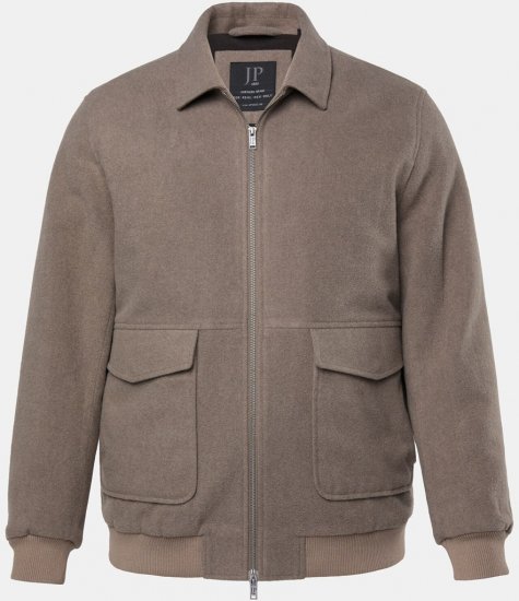 JP1880 Blouson Jacket Lightweight and Warm Brown - Bundy - Bundy Nadměrné Velikosti - 2XL-8XL