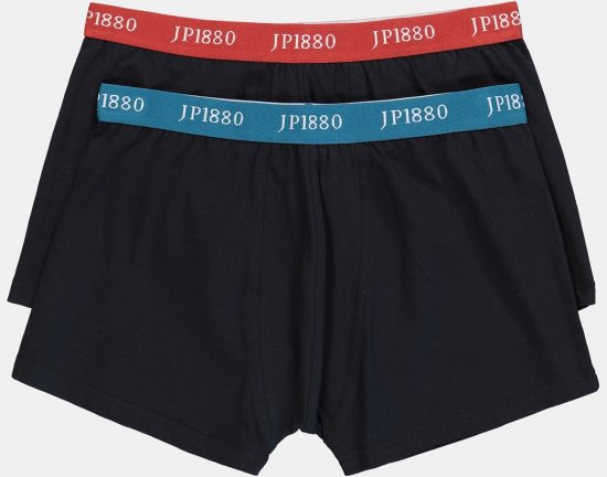 JP1880 FLEXNAMIC OEKO-TEX Boxer Shorts 2-Pack Black - Spodní prádlo - Spodní Prádlo Nadměrné Velikosti 2XL-8XL