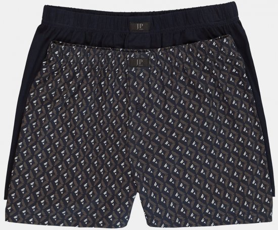 JP1880 OEKO-TEX Boxer Shorts Jersey 2-Pack Navy - Spodní prádlo - Spodní Prádlo Nadměrné Velikosti 2XL-8XL