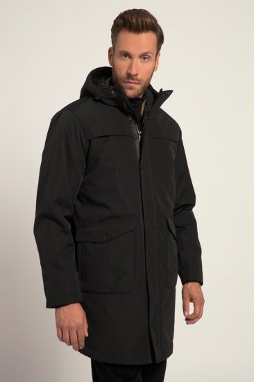 JP1880 Warm Parka with Wind Cuffs Black - Bundy - Bundy Nadměrné Velikosti - 2XL-8XL
