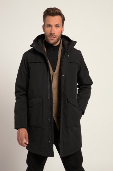 JP1880 Warm Parka with Wind Cuffs Black - Bundy - Bundy Nadměrné Velikosti - 2XL-8XL