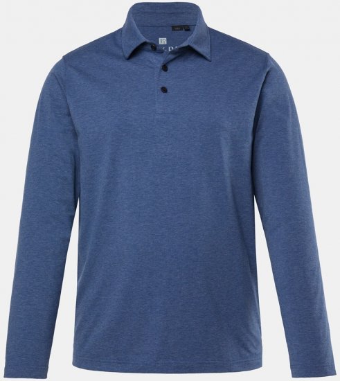 JAY-PI Quickdry Polo Long Sleeve Blue - Polokošile - Polokošile 2XL-8XL - Trička s límečkem 2XL-8XL