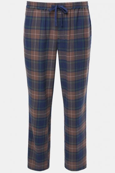 JP1880 Pyjama Trousers Flannel Check Brown - Spodní prádlo - Spodní Prádlo Nadměrné Velikosti 2XL-8XL