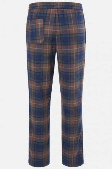 JP1880 Pyjama Trousers Flannel Check Brown - Spodní prádlo - Spodní Prádlo Nadměrné Velikosti 2XL-8XL