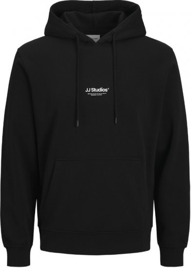 Jack & Jones Soho Hoodie Black - Mikiny & mikiny s kapucí - Mikiny & Mikiny s kapucí 2XL-12XL