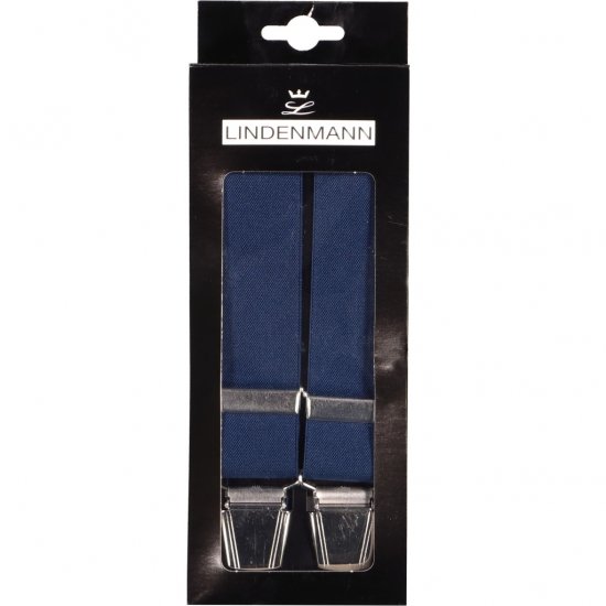 JP1880 Suspenders X-Shape Navy - Všechno oblečení - Pánské nadměrné velikosti