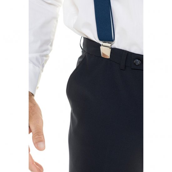 JP1880 Suspenders X-Shape Navy - Všechno oblečení - Pánské nadměrné velikosti