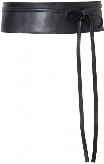 Ulla Popken Tie Belt Black - Dámské pásky - 