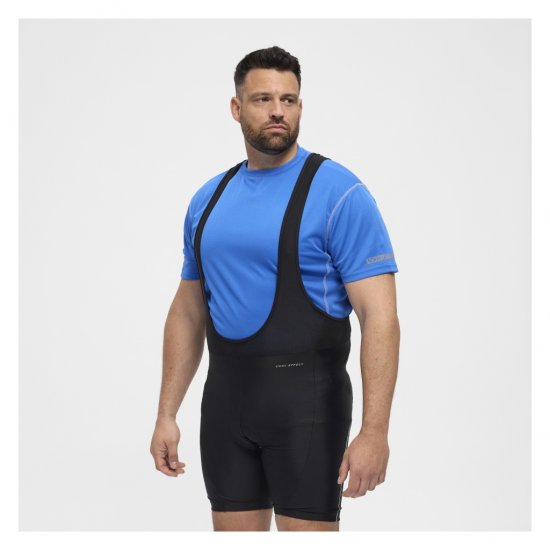 North Latitude Sport Bike Shorts With Suspenders Black - Cyklistické oblečení - 