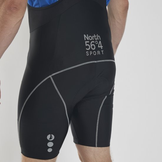 North Latitude Bike Shorts With Suspenders Black TALL - Sportovní oblečení - Sportovní Oblečení 2XL-10XL