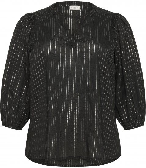 Kaffe Curve Luisa Blouse Black Deep - Halenky - 