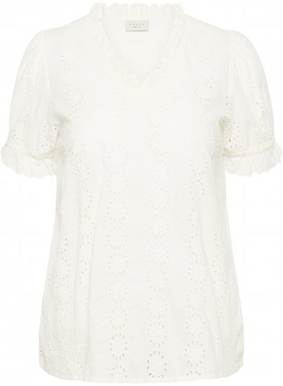 Kaffe Curve Dina Blouse White - Halenky - 