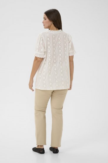 Kaffe Curve Dina Blouse White - Halenky - 