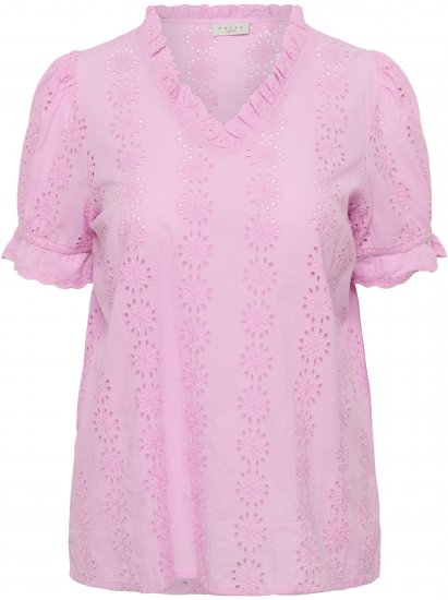 Kaffe Curve Dina Blouse Pink Frosting - Halenky - 