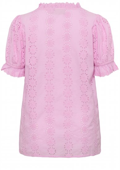 Kaffe Curve Dina Blouse Pink Frosting - Halenky - 