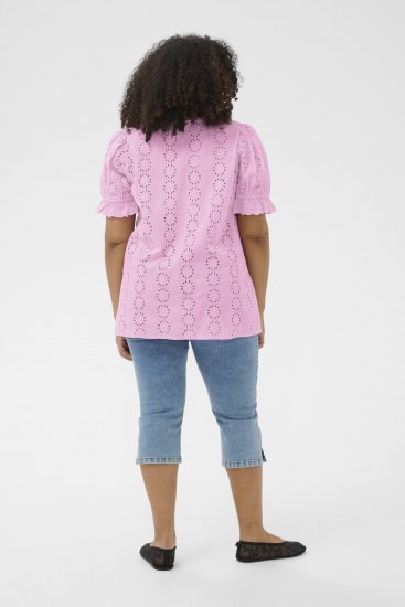 Kaffe Curve Dina Blouse Pink Frosting - Halenky - 