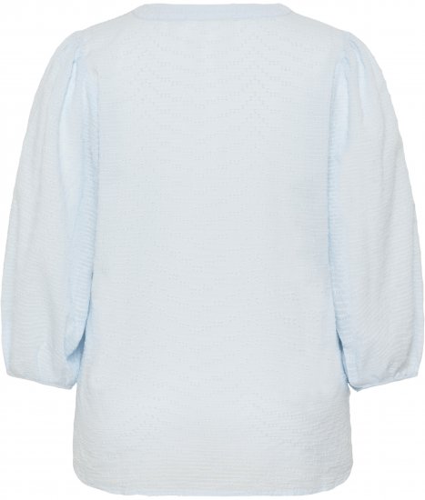 Kaffe Curve Penelopia Blouse Nantucket Breeze Blue - Halenky - 