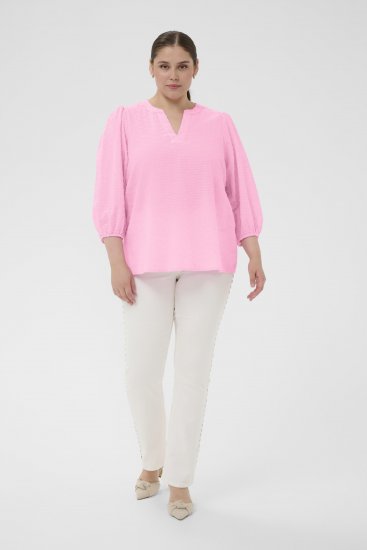 Kaffe Curve Penelopia Blouse Pink Frosting - Halenky - 