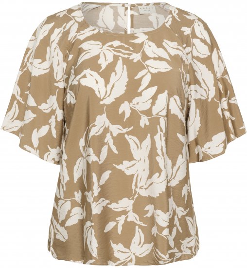 Kaffe Curve Marla Blouse Oak Chalk Leaf - Halenky - 