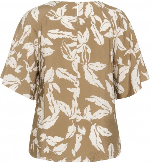 Kaffe Curve Marla Blouse Oak Chalk Leaf - Halenky - 