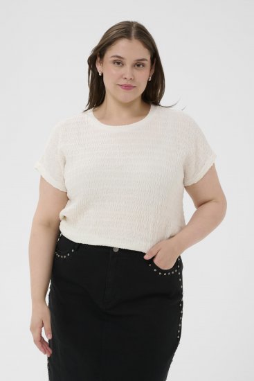 Kaffe Curve Felice Blouse Chalk - Halenky - 