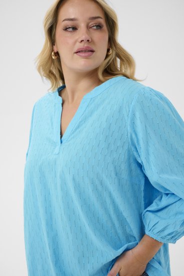 Kaffe Curve Thea Blouse Aquarius Blue - Halenky & tuniky - 