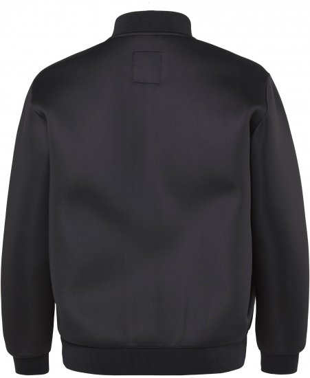 JP1880 College Jacket Scuba Fabric with Zipper Black - Bundy - Bundy Nadměrné Velikosti - 2XL-8XL