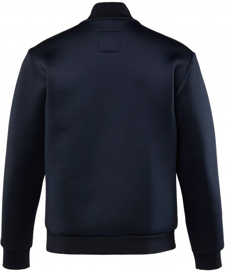 JP1880 College Jacket Scuba Fabric with Zipper Navy - Bundy - Bundy Nadměrné Velikosti - 2XL-8XL
