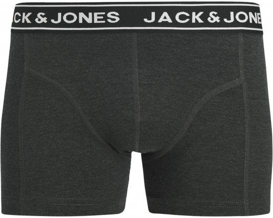 Jack & Jones Hector Solid Trunks 3-Pack Navy/Red/Grey - Boxerky - Boxerky 2XL-12XL