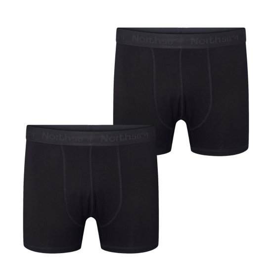 North Latitude Bamboo 2-Pack Trunks Black - Boxerky - Boxerky 2XL-12XL