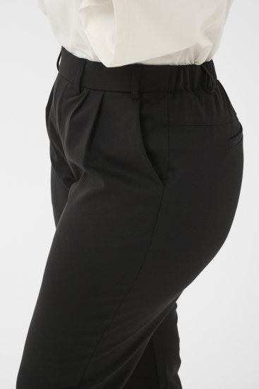 Kaffe Curve Jenna Capri Pants Black - Kalhoty - 