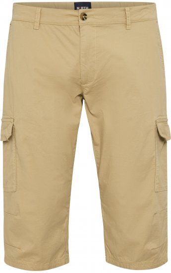 North Latitude 51136 Capri Shorts Beige - Šortky - Šortky Nadměrné Velikosti W40-W60