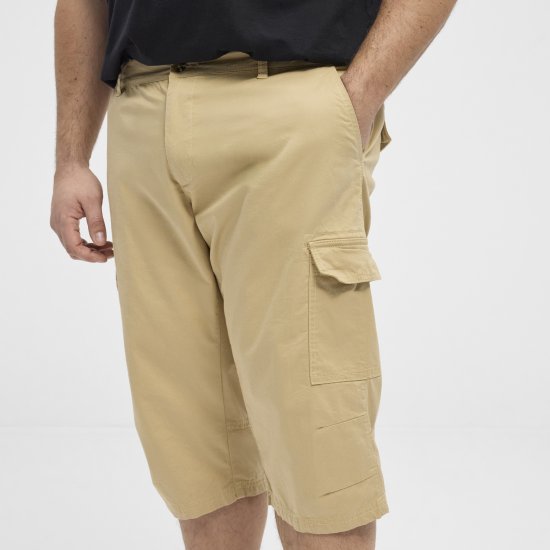 North Latitude 51136 Capri Shorts Beige - Šortky - Šortky Nadměrné Velikosti W40-W60