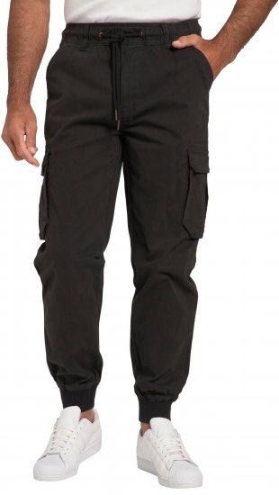 JP1880 Cargo Trousers with Many Pockets Stretchy Black - Džíny & kalhoty - Džíny a Kalhoty - W40-W70