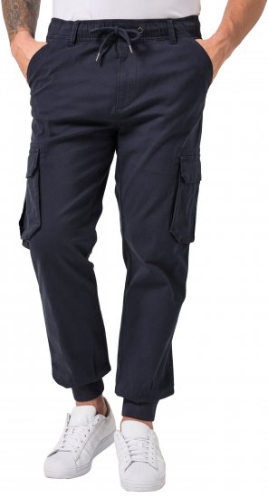 JP1880 Stretchy FLEXNAMIC Cargo Pants Navy - Kapsáče - Pánské Kapsáče Nadměrné Velikosti