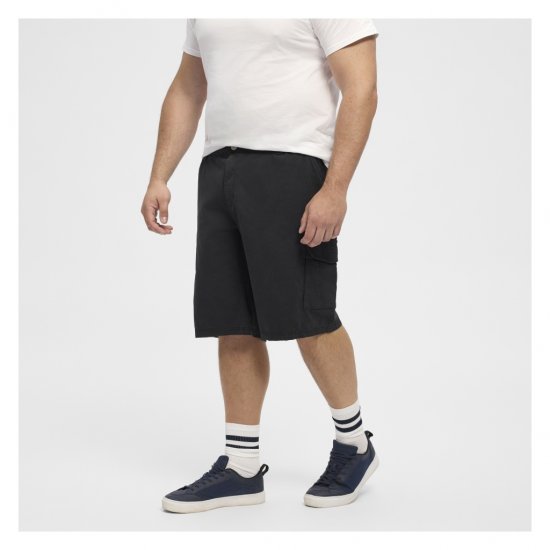 North Latitude Cargo Shorts Black - Šortky - Šortky Nadměrné Velikosti W40-W60
