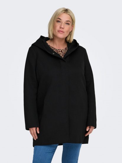 Only Carmakoma Sedona Light Coat Black - Zimní kabáty - 