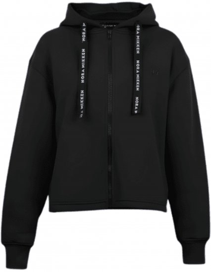 Nora Mikken GERTRUD Cropped Hoodie Black - Mikiny & mikiny s kapucí - 