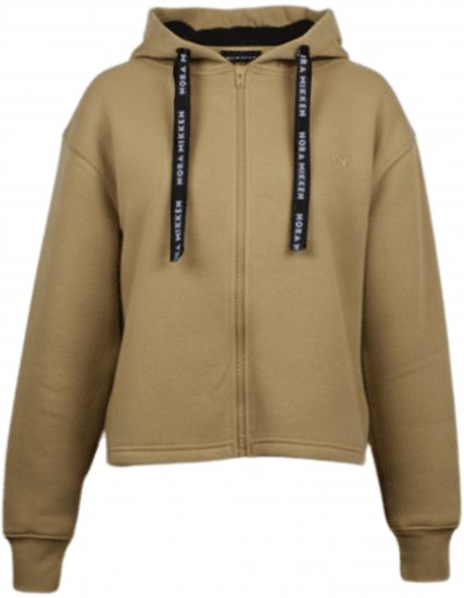 Nora Mikken GERTRUD Cropped Hoodie Camel - DÁMSKÉ OBLEČENÍ XS-XXL - 