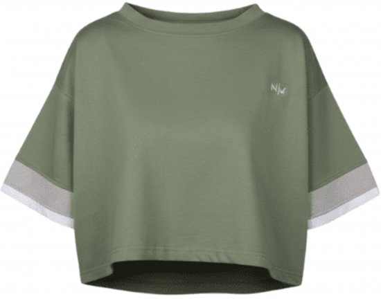 Nora Mikken AGNES Crop Top Green - Trička - 