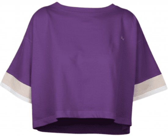 Nora Mikken AGNES Crop Top Purple - Trička - 