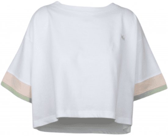Nora Mikken AGNES Crop Top White - Trička - 