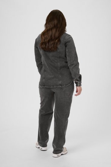 Kaffe Curve Petri Denim Jacket Grey Vintage Wash - Bundy - 
