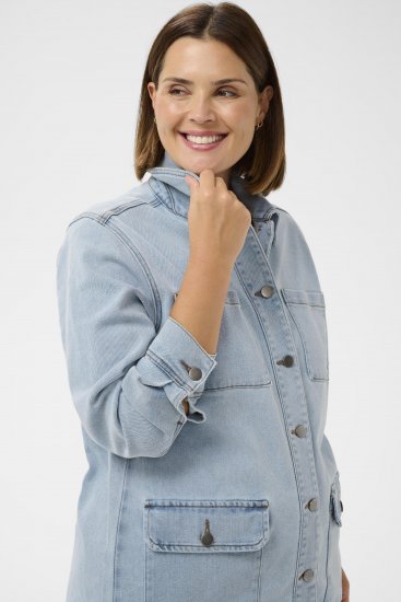Kaffe Curve Ninna Casual Jacket Light Blue Washed - Bundy - 