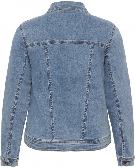 Kaffe Curve Vilana Denim Jacket Washed Blue - Džínové bundy - 