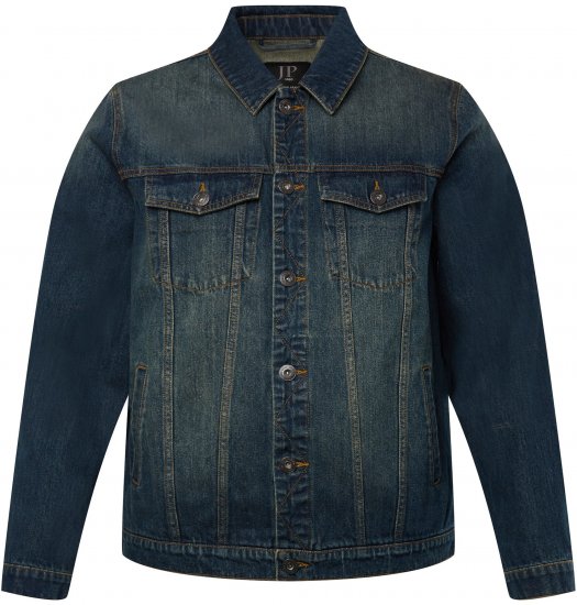 JP1880 Denim Jacket Dark Blue Denim - Bundy - Bundy Nadměrné Velikosti - 2XL-8XL